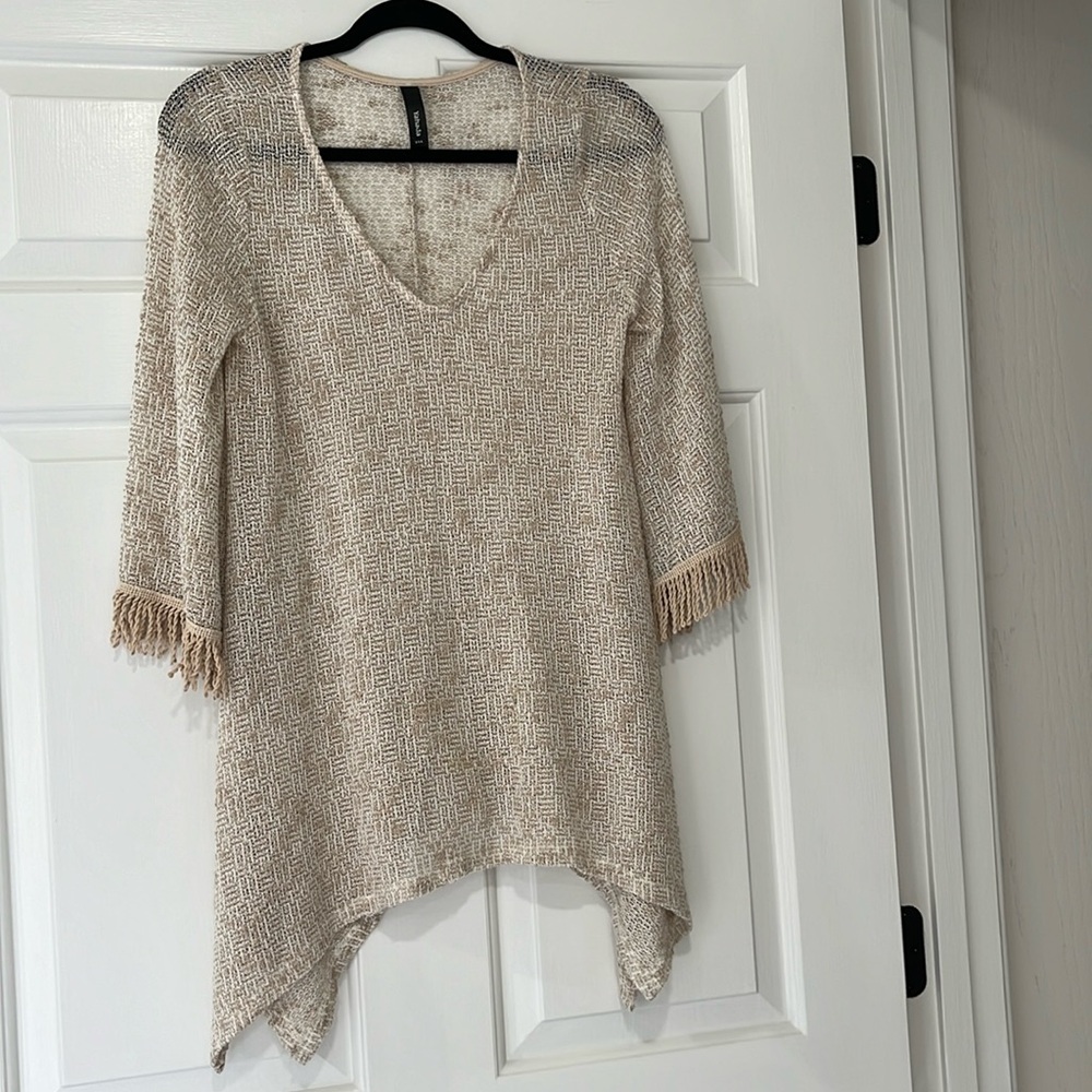 Yahada Asymmetrical Flowy Sweater